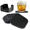 IYYI Silicone Coasters Set of 6, Drink Coasters with Holder,