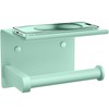 Tindbea Toilet Paper Holder with Phone Shelf, Adhesive or Screw
