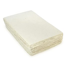 Kathmandu Valley Co. A5 Size Handmade Lokta Card Stock Paper with Deckle Edge. Tree-free Lokta Paper for Vintage Stationery, Printing, and Invitations. 5.8 x 8.3 inches. (100 Sheets)