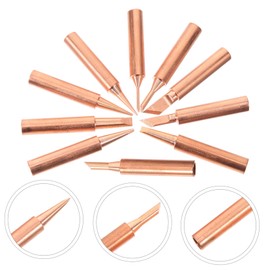 Operitacx 1 Satz Lötspitzen-set Tipp Schweißen Bausatz Spitze Für Lötstation Lötset Austausch Der Lötkolbenspitzen Lötspitze Für Lötkolben Schweißspitze Usb Lötkolben Kupfer 10 Stück