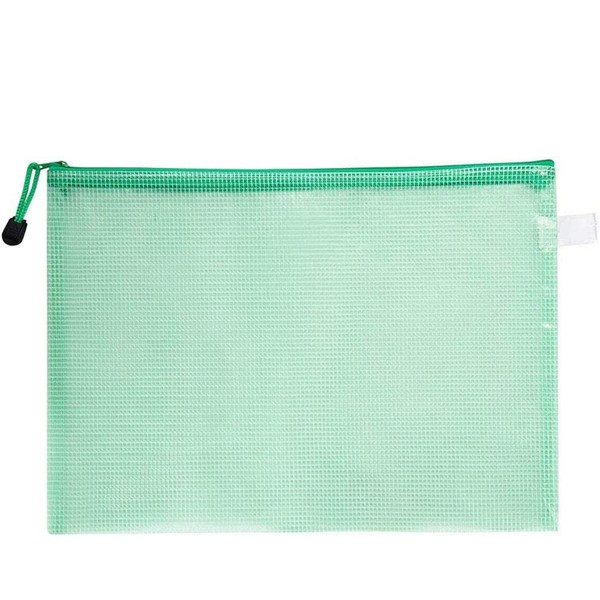 Plastic Wallets B8 File Folder Document Mesh Zipper Bags Zip