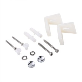 Cheeroyal Angled Floor Bathroom WC Toilet Pan/Bidet Side Fixing Bathroom Fitting Kit Screws Brackets