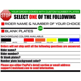 HONDA 2013 2014 2015 2016 HONDA CRF 450R GRAPHICS KIT CRF450R LIGHTNING: BLACK / WHITE