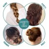 Kit Shaper Cabello Diadema Scrunchies Ligas Tiara Accesorios Negro 33pcs