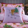 furn. Purrfect Christmas Single Duvet Cover Set, Cotton, Polyester, Pink/Lilac