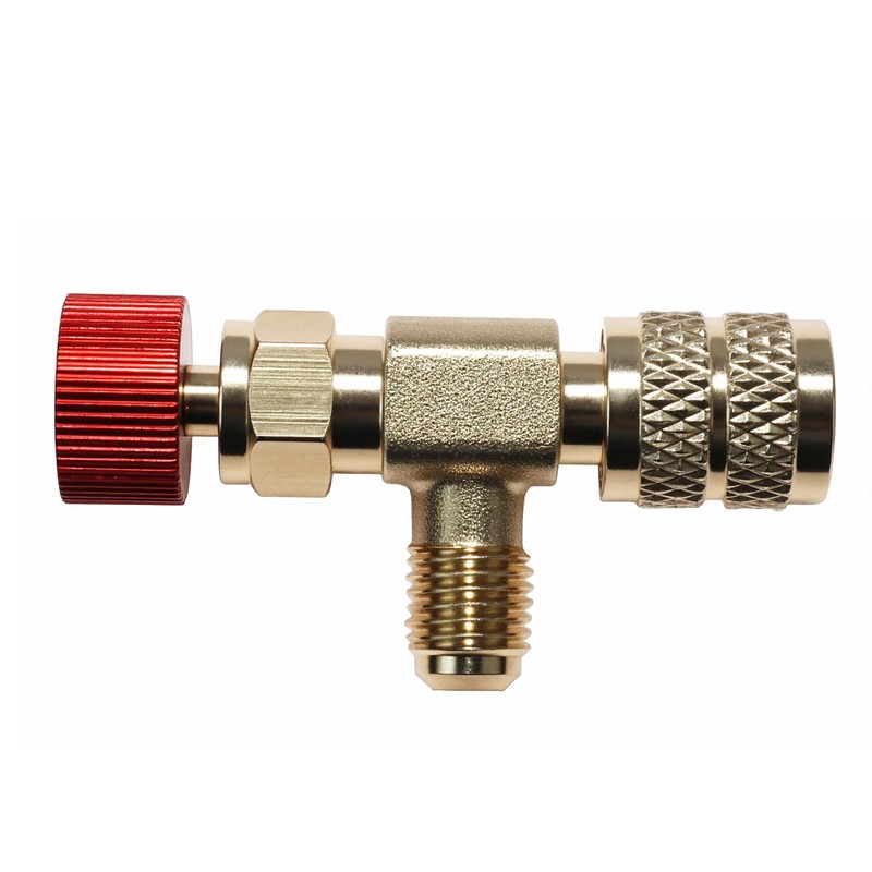 Boginity 1/4-5/16 Fluoride Safety Valve Refrigeration Equipment Fluoride Brass Safety