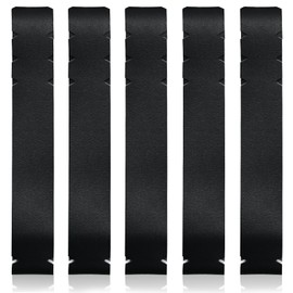 LITIAN Pickleball Paddle Edge Guard Tape – Wrinkle-Free, Perfect Curved Fit for 16mm Edge-Guarded & 20mm Edgeless Paddles – 5-Pack Protection Tape (Black)