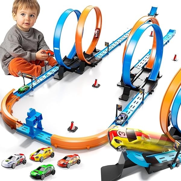Toy Car Track Set for Boys Kids Age 3-5 4-7