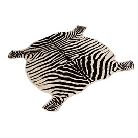 townssilk Area Rug Faux Zebra Print Rug 4.3x4.7 Feet Rug/Mat/Carpets for Home