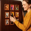 8Pcs Funny Cat Meme Fridge Magnets, 3D Retro Orange Wooden