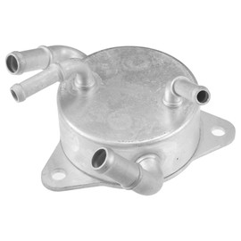 VekAuto Engine Oil Cooler Compatible for Honda Civic 2006-2011, Durable Aluminum Alloy Silver Tone Transmission Oil Cooler