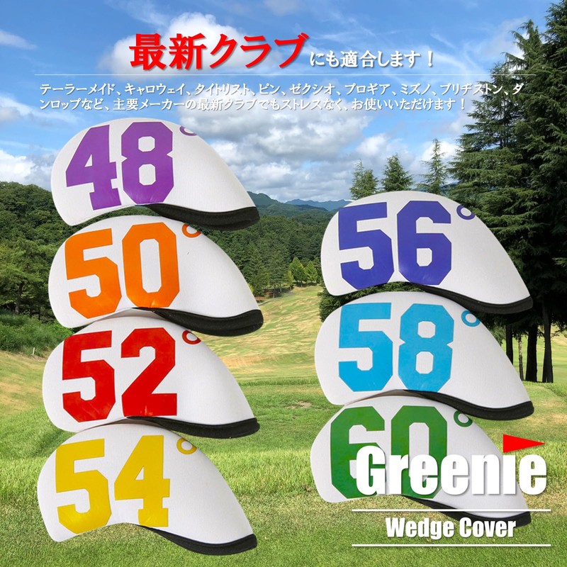 Greenie GR-2308-01 Golf Wedge Cover Iron Cover Head Cover Golf