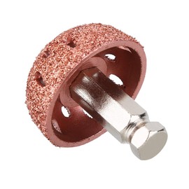 Eacam 38mm Coarse Grit Buffing Wheel with Linking Rod, Tungsten Alloy Tire Repair Grinding Head, for Most of Tire Repair Works