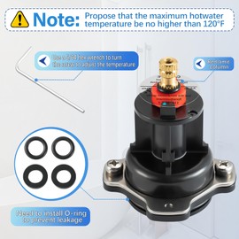 2 Pack GP77759 Mixer Cap Balancing Assembly Replacement, for Kohler K-GP77759, Shower Cartridge Replacement Compatible With Rite-Temp K-304 Shower Valve and 1/2" Pressure Balance Shower Valve