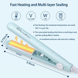 Mini Bag Sealer - Handheld Plastic Bag Sealer Heat Vacuum Sealer,Portable Food Bag Resealer Machine for Potato Chip Bags Snack Bags Plastic Bags Food Storage(Blue)