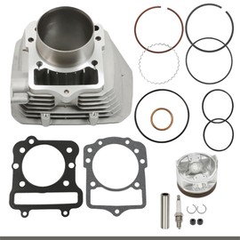 Silscvtt Cylinder Piston Gasket Kit Replacement for Kawasaki Bayou Prairie Lakota 300 KLF300B 2001-2004 11060-1652 11005-1533