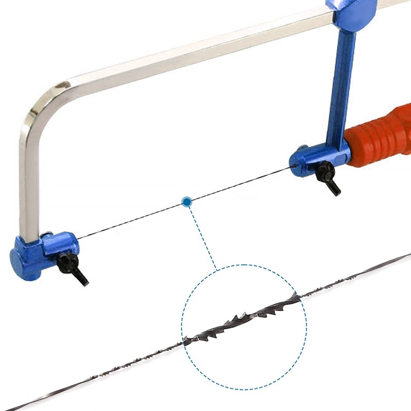 VooGenzek 12 PCS Spiral Scroll Saw Blades, 7# Teeth, for