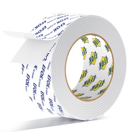 Double Sided Tape Heavy Duty White PE Foam Tape, 2 in X 16.5 Ft Mounting Tape Removable Strips Strong Weatherproof Adhesive Tape for Hanging Picture Poster, Carpets, Paint Wall No Damage