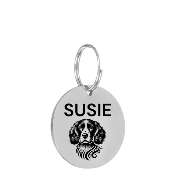 Pet Tags STAINLESS STEEL LASER ENGRAVED PET TAG ID DOG