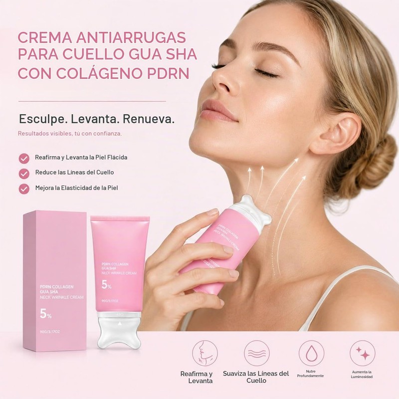 PDRN Colágeno Gua Sha Crema de arrugas para el cuello