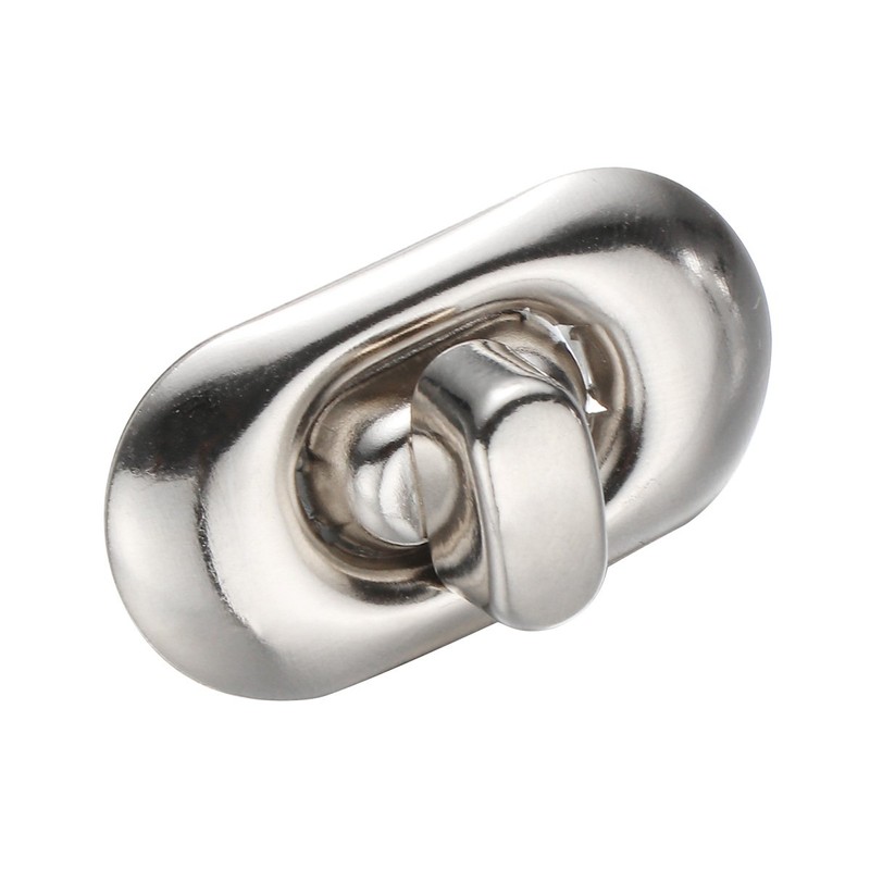 Healifty Leathercraft 10 Pcs Silver Wallet Lock for Leather Bag