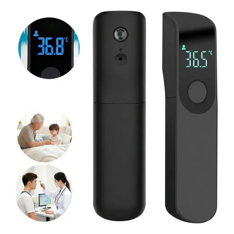 Termómetro Digital Infrarrojo Sin Contacto con Alarma y Retroiluminación LCD