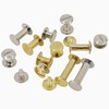 Book Screws Brass-Plated or Nickel-Plated Chicago Screws Book Rivets Size