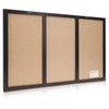 Navaris Combination Board Cork/Whiteboard/Chalkboard - 24 x 36 inches Combo