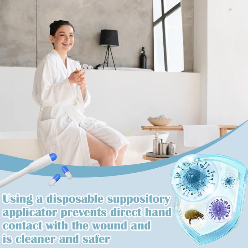 16 Pcs Disposable Suppository Applicator Portable Personal Vaginal Applicators Individually