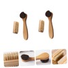 COLLBATH Scalp Brush Set of 4 Wood Pig Bristles Hand