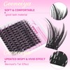 Geeneiya MERMAID Lash Clusters, 10-18MM Wispy Eyelash Clusters, D Curvature