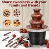 IEBIYO Chocolate Fondue Fountain with 6 Dipping Forks 3 Tiers