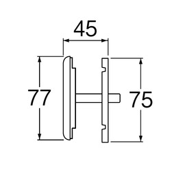 SANEI PR722 Stainless Steel Bath Interior Tightening Cosmetic Lid, Tub Hole Block, Hole Diameter 1.9 - 22.0 inches (48 - 56 cm), Easy Installation with Screwdriver