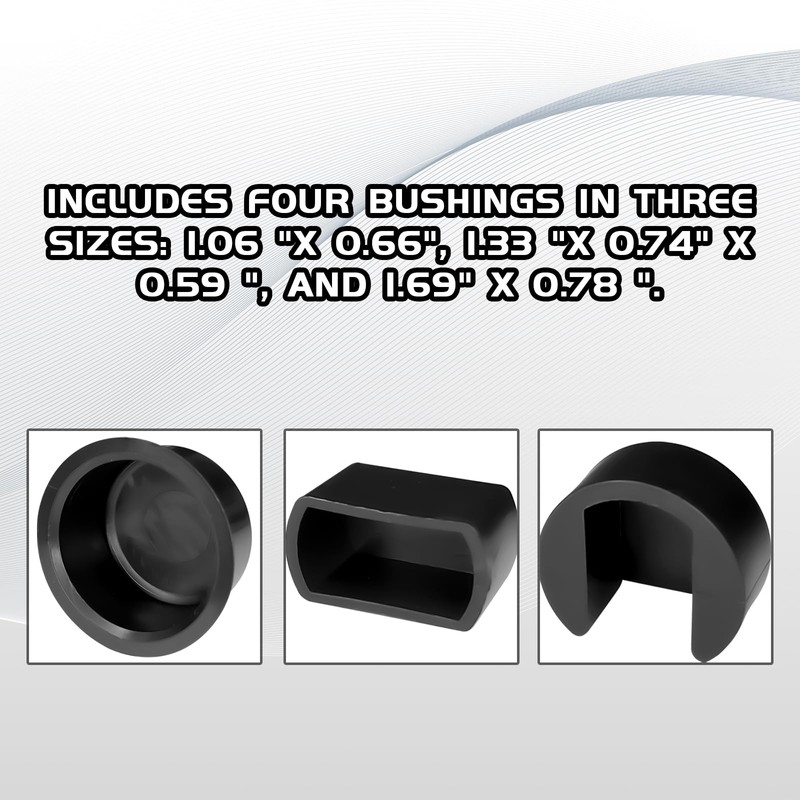 Hrificing 4PCS Car Tailgate Hinge Kit Tailgate Bushing Insert Kit,