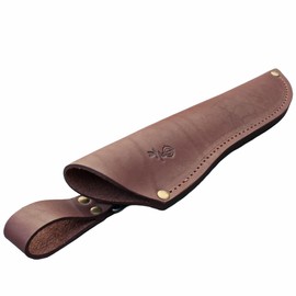 Genuine Leather Belt Knife Sheath for Fixed Blade Knives with 6.5" 7" 8" Inch Blade, Brown Leather Knife Holster Sleeve for Belt, Hunting Camping Bushcraft Knives Sheath V792