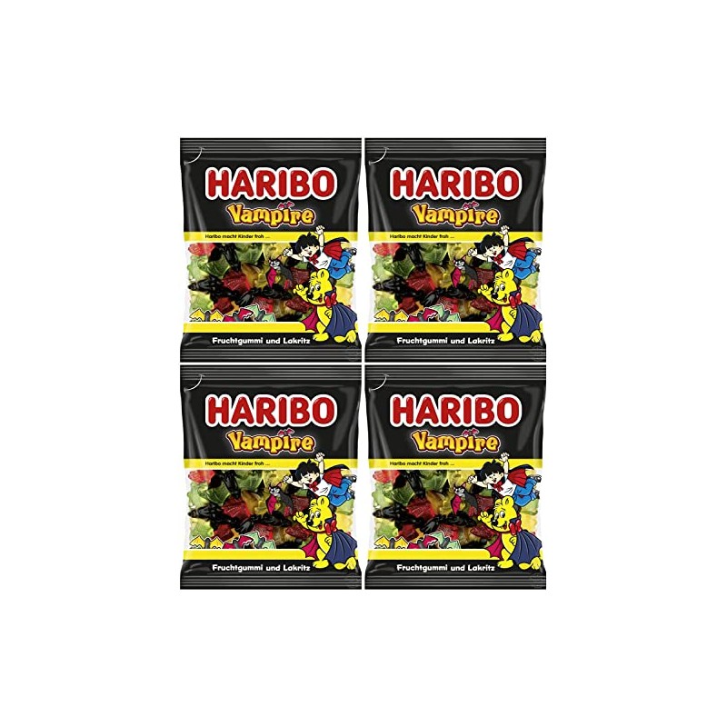 Haribo Vampire Fruchtgummi und Lakrtiz (Fruity and Licorice) Gummy Candy