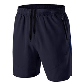 Kyopp Men's Shorts with Pockets Zip Breathable Quick Drying Sports Shorts - xl