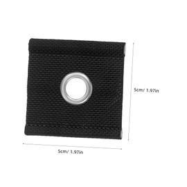 Kisangel 6pcs Awning Piping Eyelets for Rv Camping Secure Attachment for Tents and Caravans Hardware for Outdoor Use Fits Rails