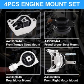 DOFOCH Engine Motor and Trans Mounts Compatible with Nissan Altima 2.5L 2007-2017 Automatic Transmission Replace A4339 A4340 A4350 A4353 11360-JA000 11220-JA000 11350-JA00A 11210-JA000