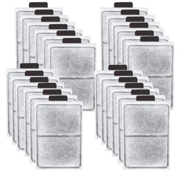 ELCCOTYA 24 Pack PF-L Fish Tank Filter Cartridges, Aquarium Filter Cartridges Replacement Compatible with Top Fin Silenstream PF20, PF30, PF40 and PF75 Power Filters