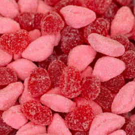 Hearts and Lips Gummy Candy, Strawberry & Bubblegum Flavors, 2 Pound Bag