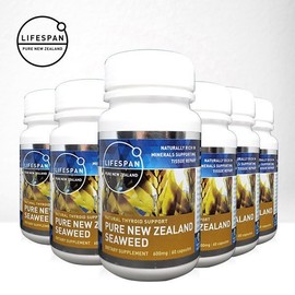 [Lifespan] Kelp 600mg 60 capsules x 6