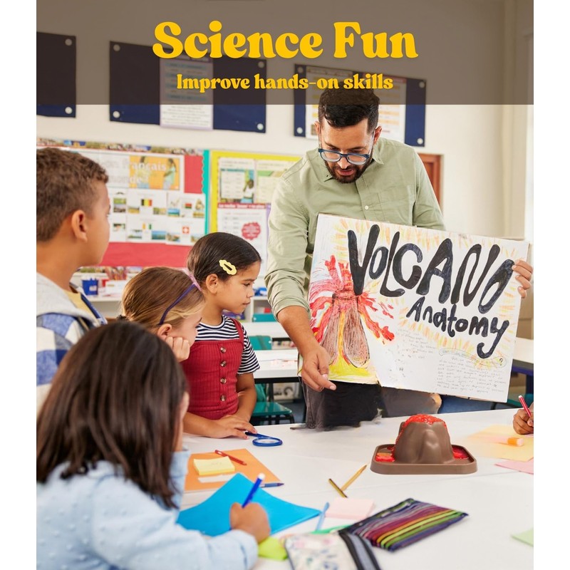 JINKEYULV Volcano Science Kit 10 Pcs - DIY Demonstration Model