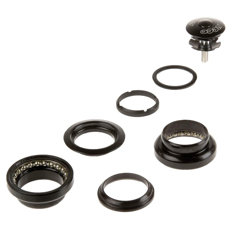 Neco AHEAD-Steuersatz-1-1/8 (28 6/34 0/30 0) schwarz-ALU/STAHL