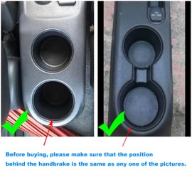 YJYWZH Armrest Box for Nissan Almera Versa 2012-2019 Car Center Storage Box Organizer Interior Hand Centre Consoles with Cup Holder Arm Rest Double-Layer Accessories Black