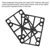 PATIKIL 4mm (0.16") Skateboard Riser Pads, 20 Pack Plastic Longboard