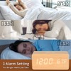 SPORTARC Bedside Wireless Alarm Clock with Dimmable LED Display -