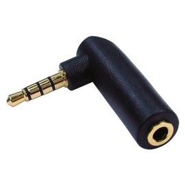 3.5mm Angle Male to Female Audio Adapter, 90 Degree Right Angle Gold-Plated TRS Stereo Jack Plug AUX Connector Compatible with Headset, Tablets, MP3 Players, Game Controller, Speakers