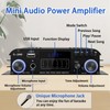 4 Channel Bluetooth 5.0 Stereo Amplifier 50Wx4 HiFi Power Amplifier,