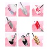 Nail Set De 15 Pinceles Para Mano Alzada + 5